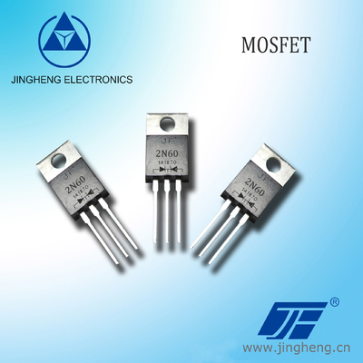 平面型NチャネルMOSFET 2N60/4N60/4NE60/6N60/7N60/8N60/10N60/12N60 TO-220ABケース付き